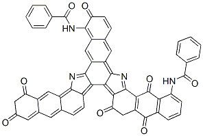 N,N'-(5,10,15,16,17,22,23,24-octahydro-5,10,15,17,22,24-hexaoxonaphth[2',3':6,7]indolo[2,3-c]dinaphtho[2,3-a:2',3'-i]carbazole-4,11-diyl)bis(benzamide) Structure