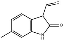 6-メチル-2-オキソインドリン-3-カルブアルデヒド 化学構造式