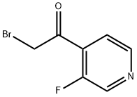2-Bromo-1-(3-fluoro-4-pyridinyl)ethanone Struktur