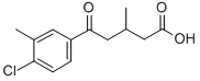 5-(4-CHLORO-3-METHYLPHENYL)-3-METHYL-5-OXOVALERIC ACID,845781-51-3,结构式