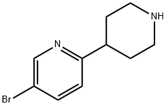 5-broMo-2-(piperidin-4-yl)pyridine Structure