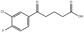 5-(3-氯-4-氟苯基)-5-氧代戊酸,845790-41-2,结构式