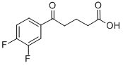 5-(3,4-二氟苯基)-5-氧代戊酸, 845790-46-7, 结构式