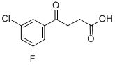 4-(3-氯-5-氟苯基)-4-氧丁酸, 845790-47-8, 结构式