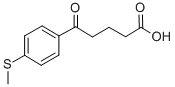 5-(4-(甲硫基)苯基)-5-氧代戊酸,845790-49-0,结构式