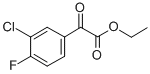 2-(3-氯-4-氟苯基)-2-氧代乙酸乙酯 结构式