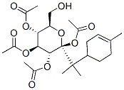 [(2S,3R,4S,5R,6R)-3,4,5-triacetyloxy-6-(hydroxymethyl)-2-[2-(4-methyl-1-cyclohex-3-enyl)propan-2-yl]oxan-2-yl] acetate Struktur