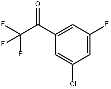 1-(3-氯-5-氟苯基)-2,2,2-三氟乙烷-1-酮, 845823-07-6, 结构式