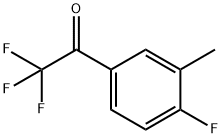 2,2,2-三氟-1-(4-氟-3-甲基苯基)乙烷-1-酮,845823-10-1,结构式