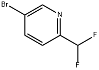 PYRIDINE, 5-BROMO-2-(DIFLUOROMETHYL)- Struktur