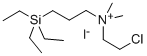 (2-Chloroethyl)dimethyl(3-(triethylsilyl)propyl)ammonium iodide Structure