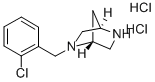 (1S,4S)-(+)-2-(2-CHLORO-BENZYL)-2,5-DIAZA-BICYCLO[2.2.1]HEPTANE DIHYDROCHLORIDE 化学構造式