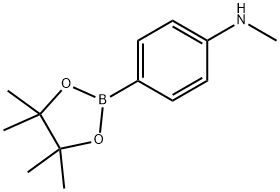 4-(N-甲基氨基)苯硼酸频那醇酯, 845870-55-5, 结构式