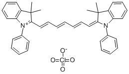 2-(7-(3,3-DIMETHYL-1-PHENYL-1H-2(3H)-INDOLIDENE)-1,3,5-HEPTATRIENYL)-3,3-DIMETHYL-1-PHENYL-3H-INDOLIUM PERCHLORATE Structure