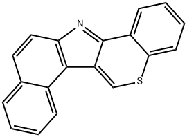 ベンゾ[e][1]ベンゾチオピラノ[4,3-b]インドール 化学構造式