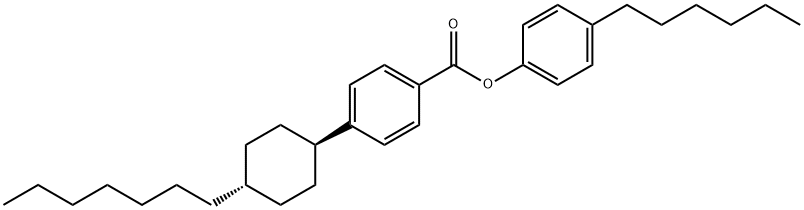 4-Heptylphenyl-4'-Trans-HeptylcyclohexylBenzoate 化学構造式