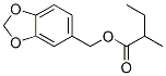 1,3-benzodioxol-5-ylmethyl 2-methylbutyrate Structure