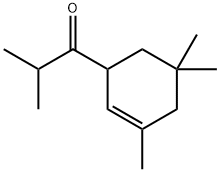 2-methyl-1-(3,5,5-trimethyl-2-cyclohexen-1-yl)propan-1-one Structure