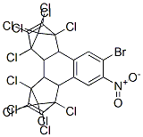 10-bromo-1,2,3,4,5,6,7,8,13,13,14,14-dodecachloro-1,4,4a,4b,5,8,8a,12b-octahydro-11-nitro-1,4-5,8-dimethanotriphenylene,84605-00-5,结构式