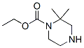 1-Piperazinecarboxylicacid,2,2-dimethyl-,ethylester(9CI) 化学構造式