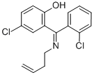 Phenol, 2-((3-butenylimino)(2-chlorophenyl)methyl)-4-chloro- Structure