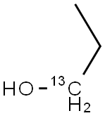 丙醇-1-13C,84615-47-4,结构式