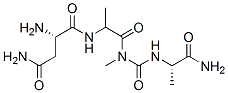 (2S)-2-amino-N-[(1S)-1-[[(1S)-1-carbamoylethyl]carbamoylmethylcarbamoy l]ethyl]butanediamide Struktur