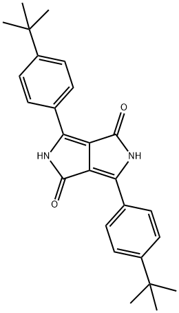 Pyrrolo3,4-cpyrrole-1,4-dione, 3,6-bis4-(1,1-dimethylethyl)phenyl-2,5-dihydro- Structure
