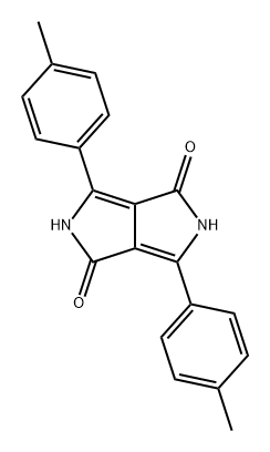 Pyrrolo3,4-cpyrrole-1,4-dione, 2,5-dihydro-3,6-bis(4-methylphenyl)-,84632-66-6,结构式