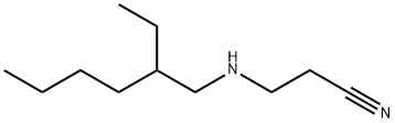 3-[(2-ethylhexyl)amino]propiononitrile 结构式