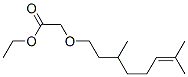 ethyl [(3,7-dimethyl-6-octenyl)oxy]acetate Structure