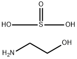 2-アミノエタノール・亜硫酸水素=ナトリウム 化学構造式