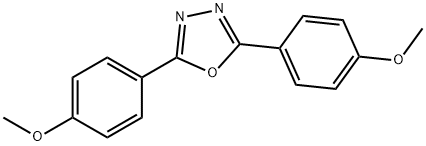 2,5-双(4-甲氧基苯基)-[1,3,4]恶二唑,847-39-2,结构式