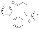 dimethyl(4-oxo-3,3-diphenylhexyl)ammonium chloride Struktur