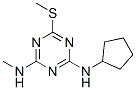 N-cyclopentyl-N'-methyl-6-(methylthio)-1,3,5-triazine-2,4-diamine Structure