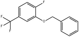 1-FLUORO-2-(PHENYLMETHOXY)-4-(TRIFLUOROMETHYL)BENZENE Struktur