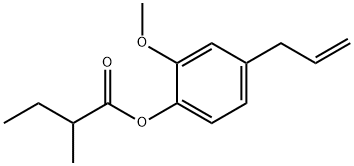4-allyl-2-methoxyphenyl 2-methylbutyrate Structure