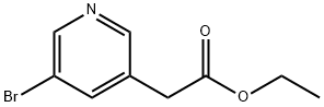 3-Pyridineacetic acid, 5-broMo-, ethyl ester Struktur