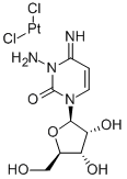 3-Aminocytidinedichloroplatinum(II) Struktur