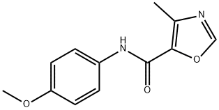 N-(4-甲氧苯基)-4-甲基恶唑-5-甲酰胺,847399-76-2,结构式