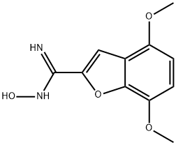 2-Benzofurancarboximidamide, 4,7-dimethoxy-N-hydroxy- Struktur