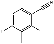 2,4-ジフルオロ-3-メチルベンゾニトリル 化学構造式