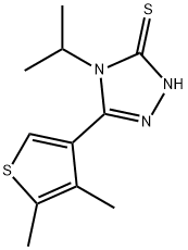 5-(4,5-DIMETHYLTHIEN-3-YL)-4-ISOPROPYL-4H-1,2,4-TRIAZOLE-3-THIOL Structure