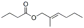 2-methylhex-2-enyl butyrate Structure