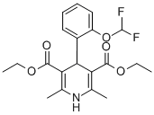 2,6-Dimethyl-3,5-diethoxycarbonyl-4-(o-difluoromethoxyphenyl)-1,4-dihy dropyridine|