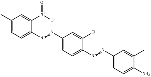 BENZENAMINE, 4-[[2-CHLORO-4-[(4-METHYL-2-NITROPHENYL)AZO]PHENYL]AZO]-2-METHYL- 结构式