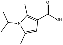 2,5-二甲基-1-(丙-2-基)-1H-吡咯-3-羧酸 结构式