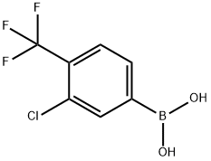 3-CHLORO-4-(TRIFLUOROMETHYL)PHENYLBORONIC ACID Struktur