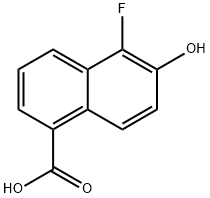 5-Fluoro-6-hydroxy-naphthalene-1-carboxylic acid Structure