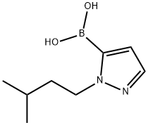 2-(3-Methylbutyl)-2H-pyrazole-3-boronic acid Structure